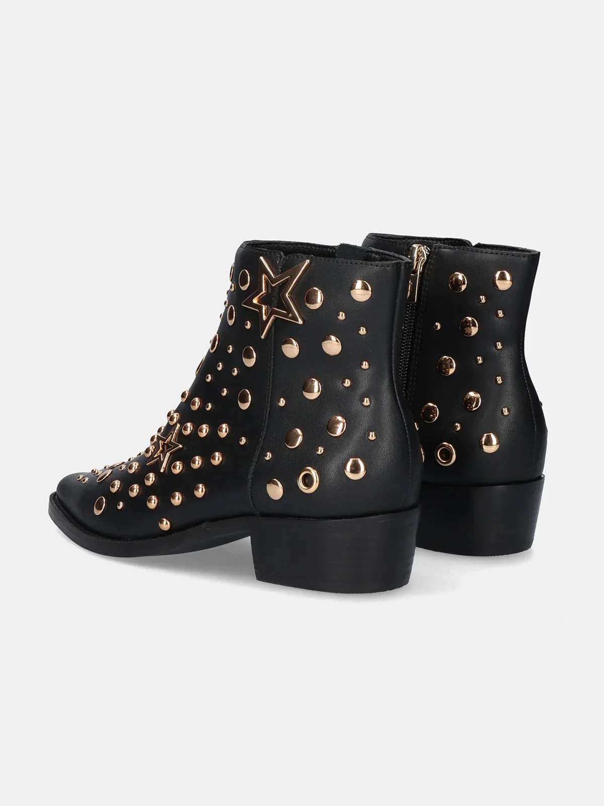 BOTINS BE FREE MILAN 060 BLACK BLACK GOLD - Image 6