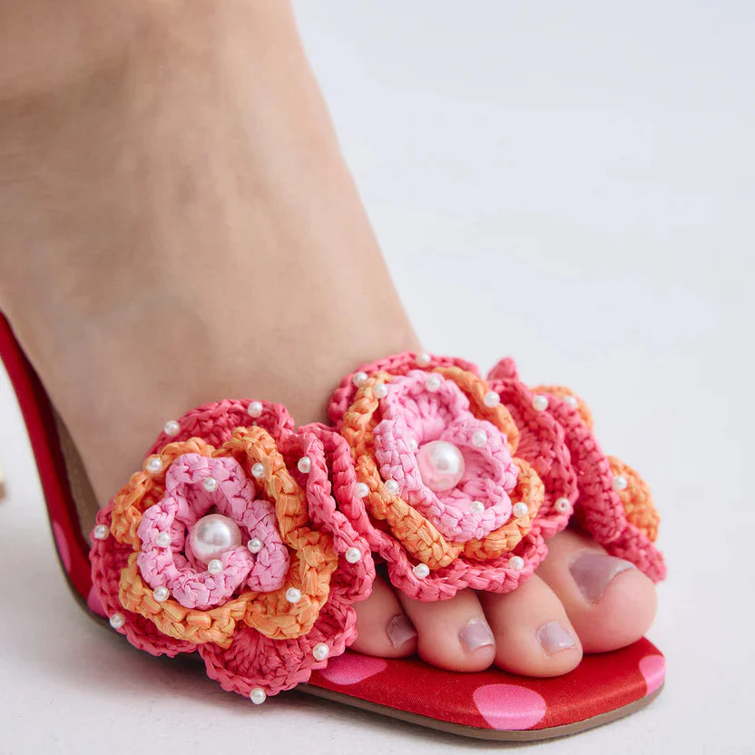 SANDALIAS EXE ANITA-116 FLOWER RED PINK - Image 2