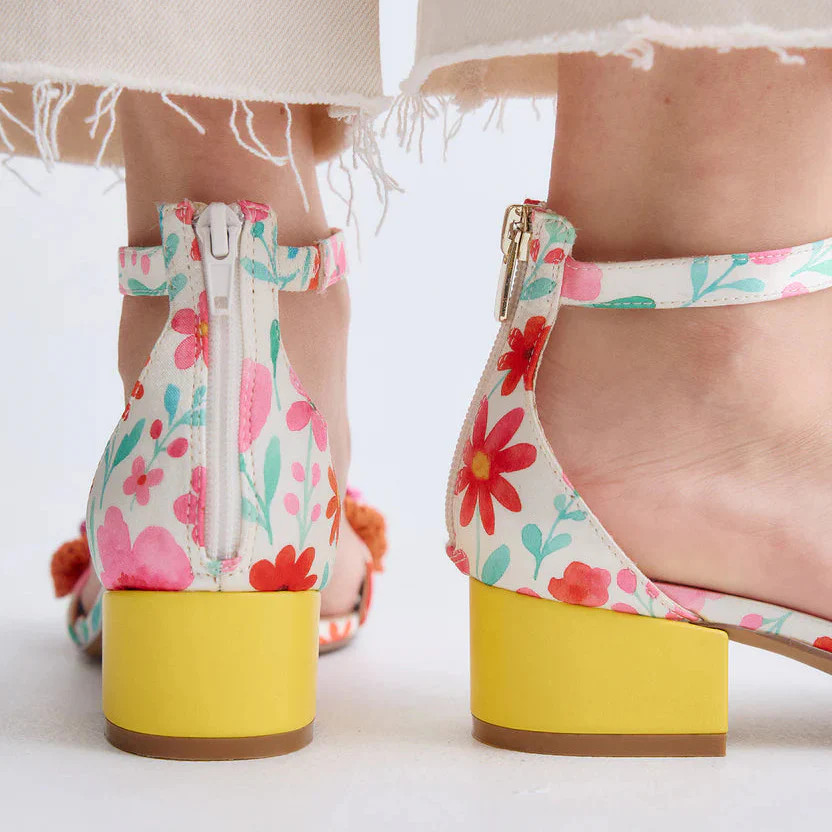 SANDALIAS EXE CAPRI-400 YELLOW/ORANGE FLOWER - Image 3