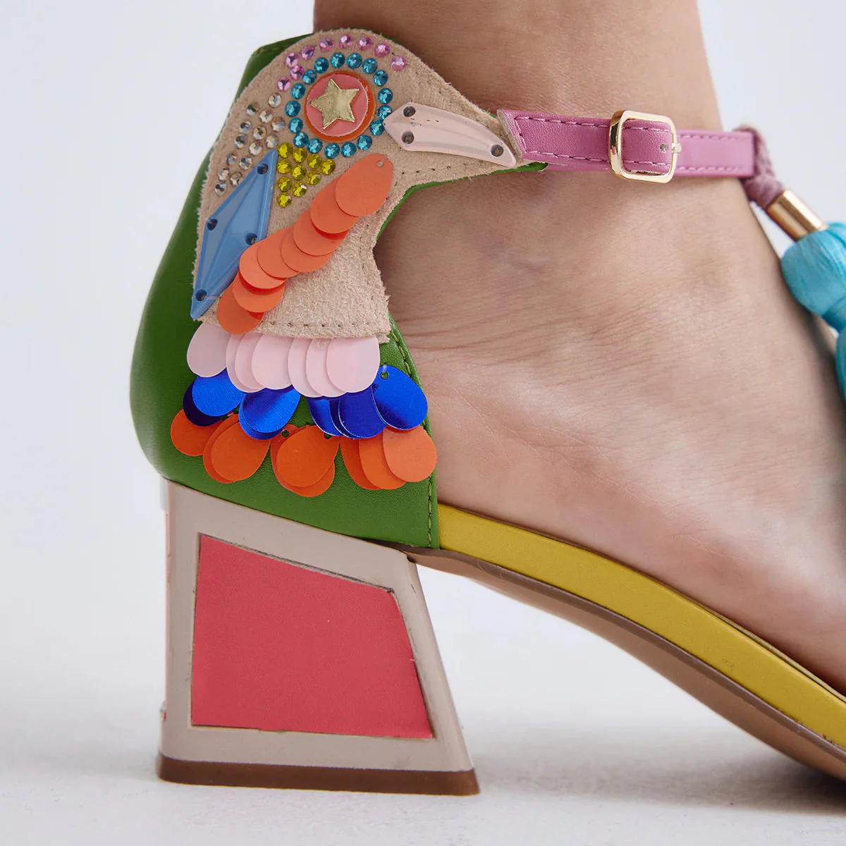 SANDALIAS EXE LUISA 310 GREEN/ORANGE - Image 2