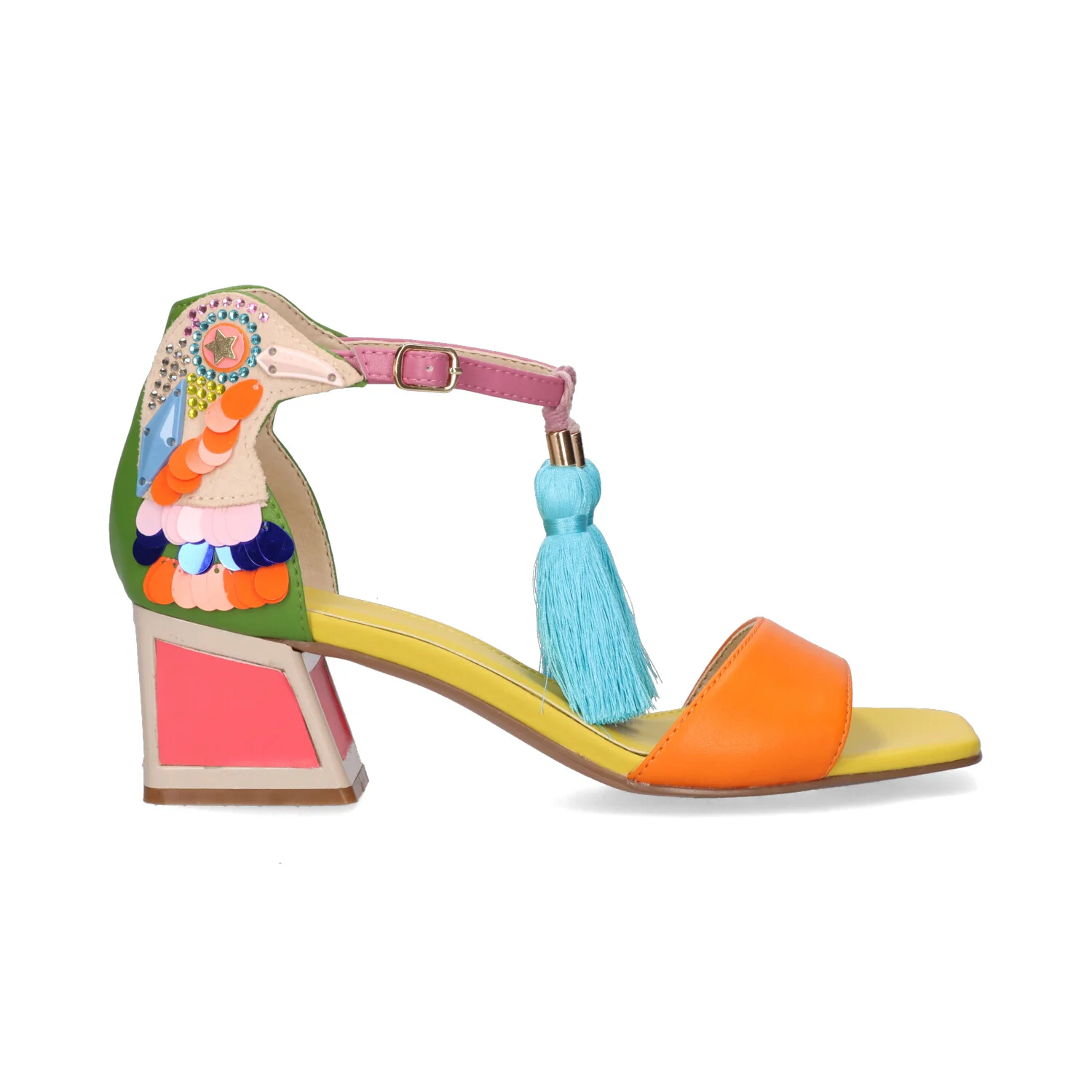 SANDALIAS EXE LUISA 310 GREEN/ORANGE - Image 6