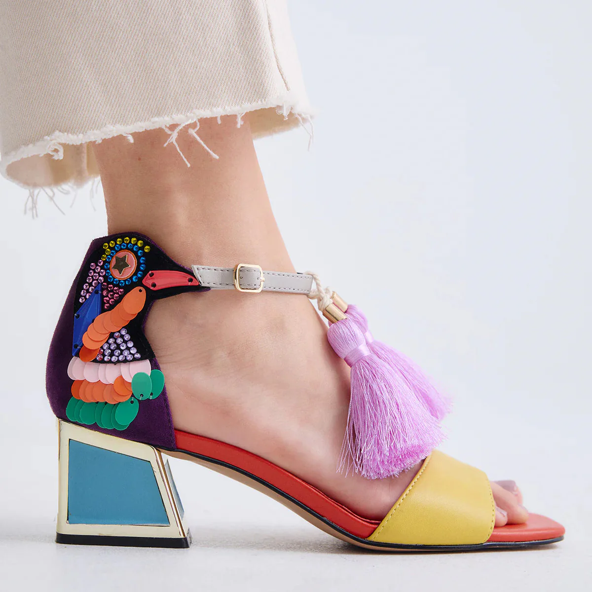 SANDALIAS EXE LUISA 310 PURPLE/YELLOW