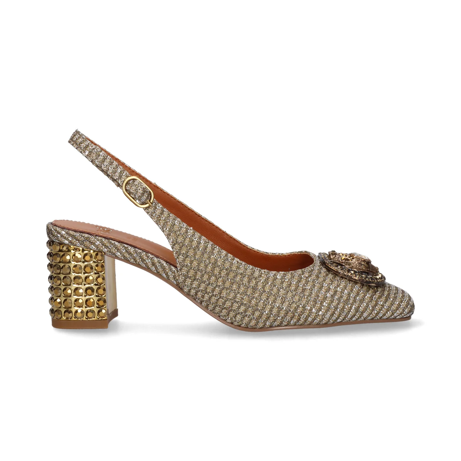 SANDALIAS EXE NADINE-310 GLITTER GOLD
