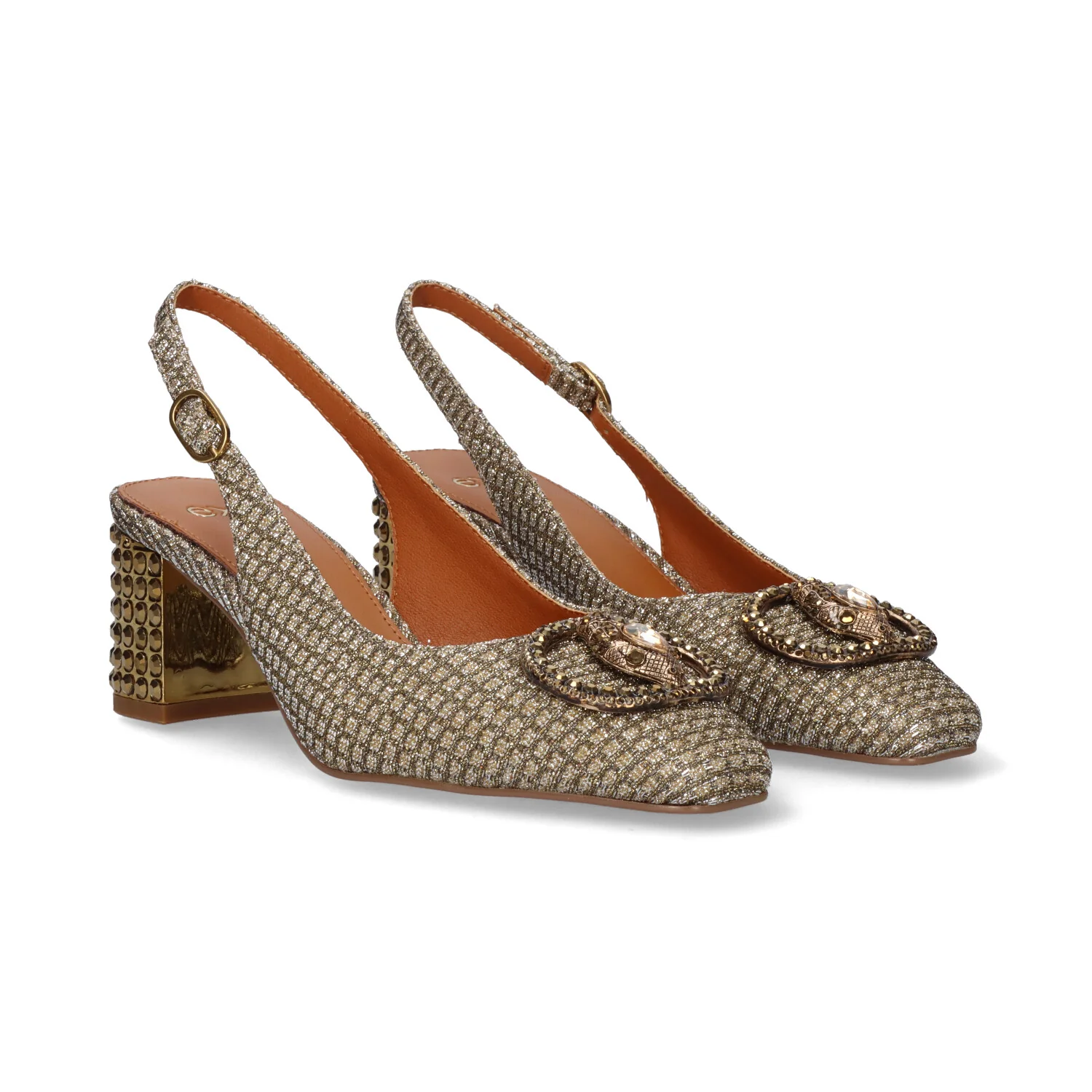 SANDALIAS EXE NADINE-310 GLITTER GOLD - Image 2