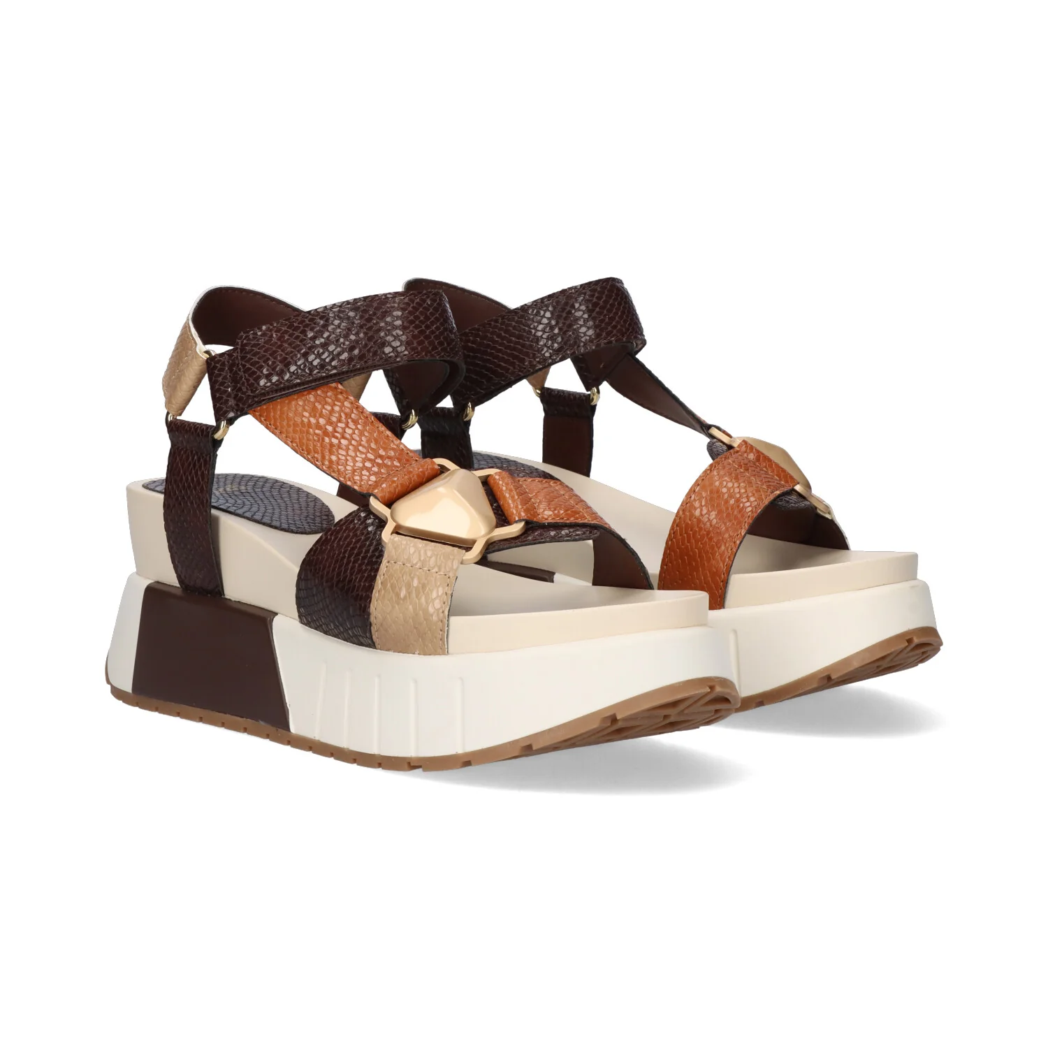 SANDALIAS EXE OLIVIA-934 BROWN/TAN - Image 5
