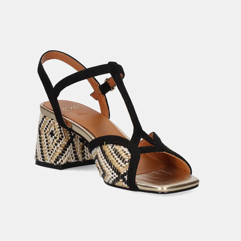 SANDALIAS EXE POLINA-405 BLACK/GOLD - Image 3