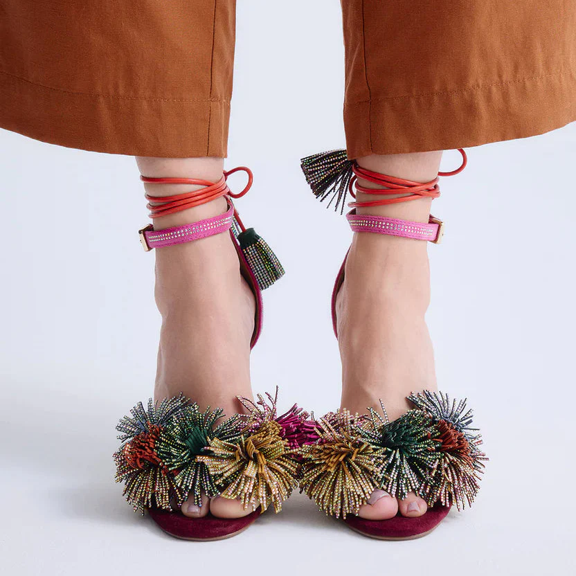 SANDALIAS EXE JENIFER-725 PINK/YELLOW - Image 3