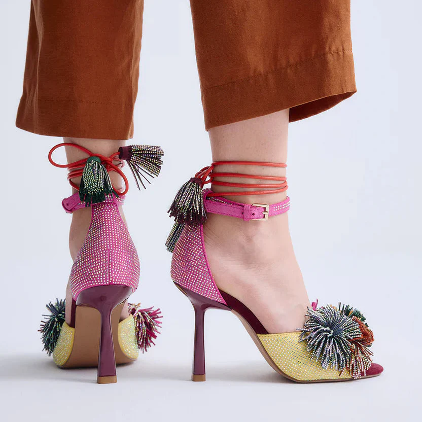 SANDALIAS EXE JENIFER-725 PINK/YELLOW - Image 4