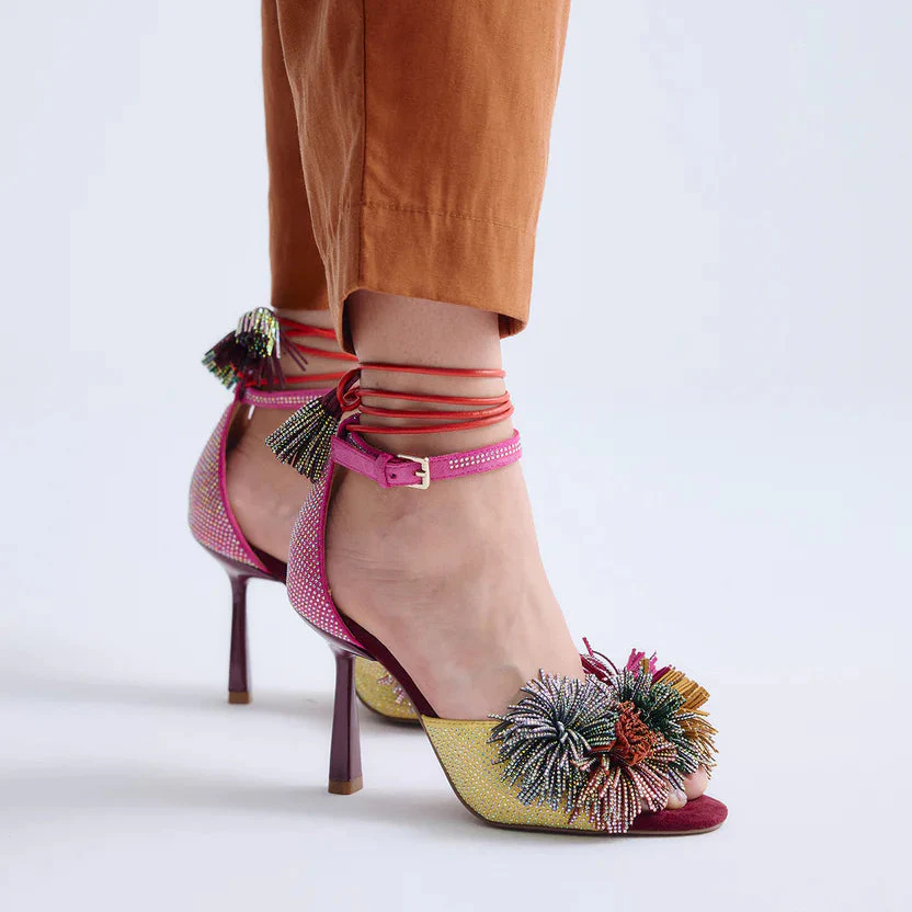 SANDALIAS EXE JENIFER-725 PINK/YELLOW - Image 5