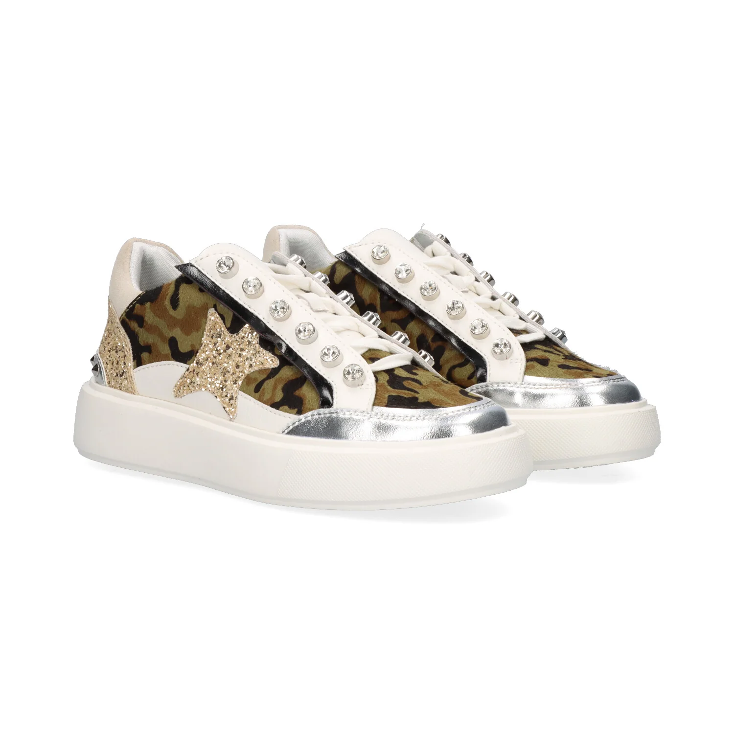 SAPATILHAS BEFREE STAR-61 LEOPARD GREEN - Image 2