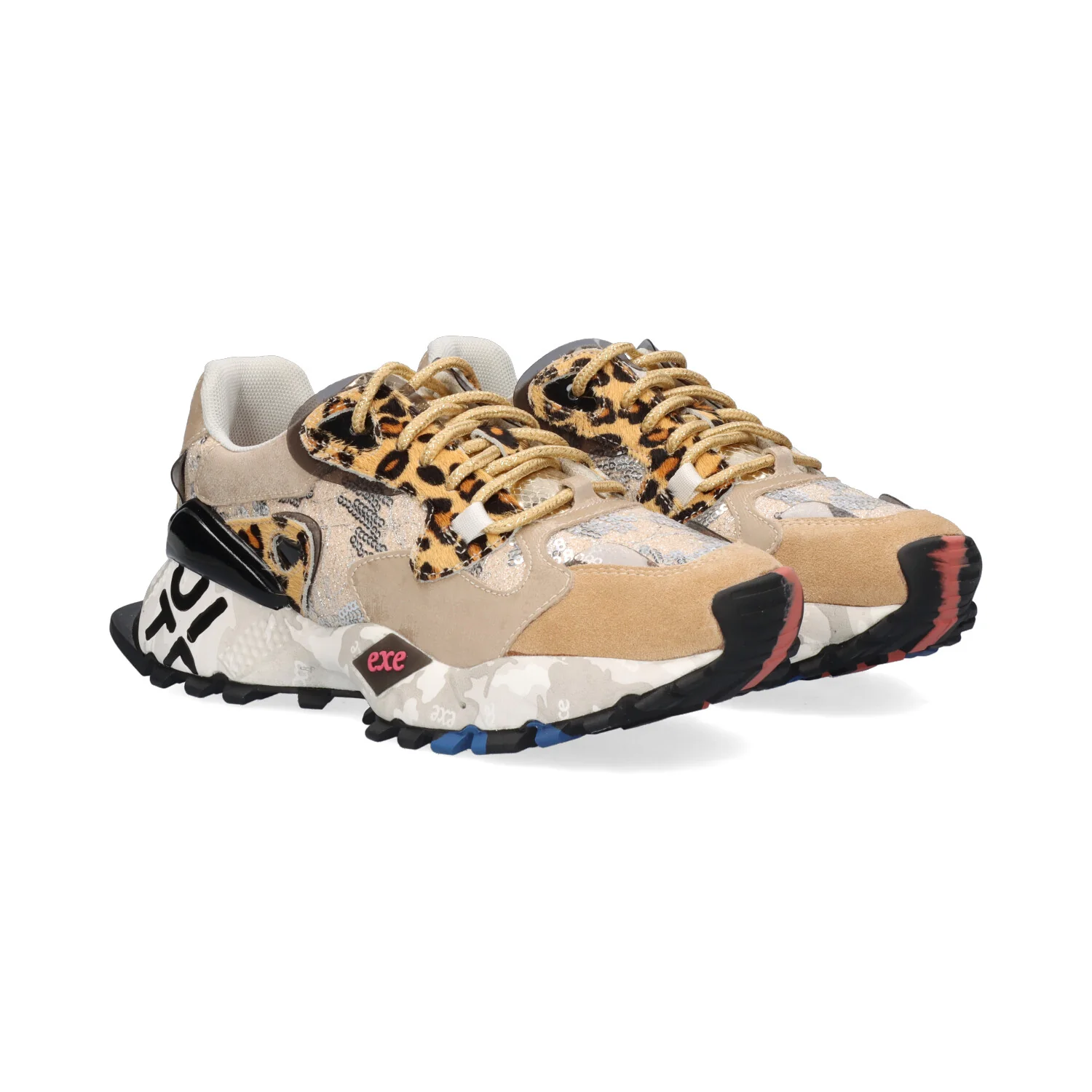 SAPATILHA EXE 134-10 LEOPARD TAUPE - Image 2