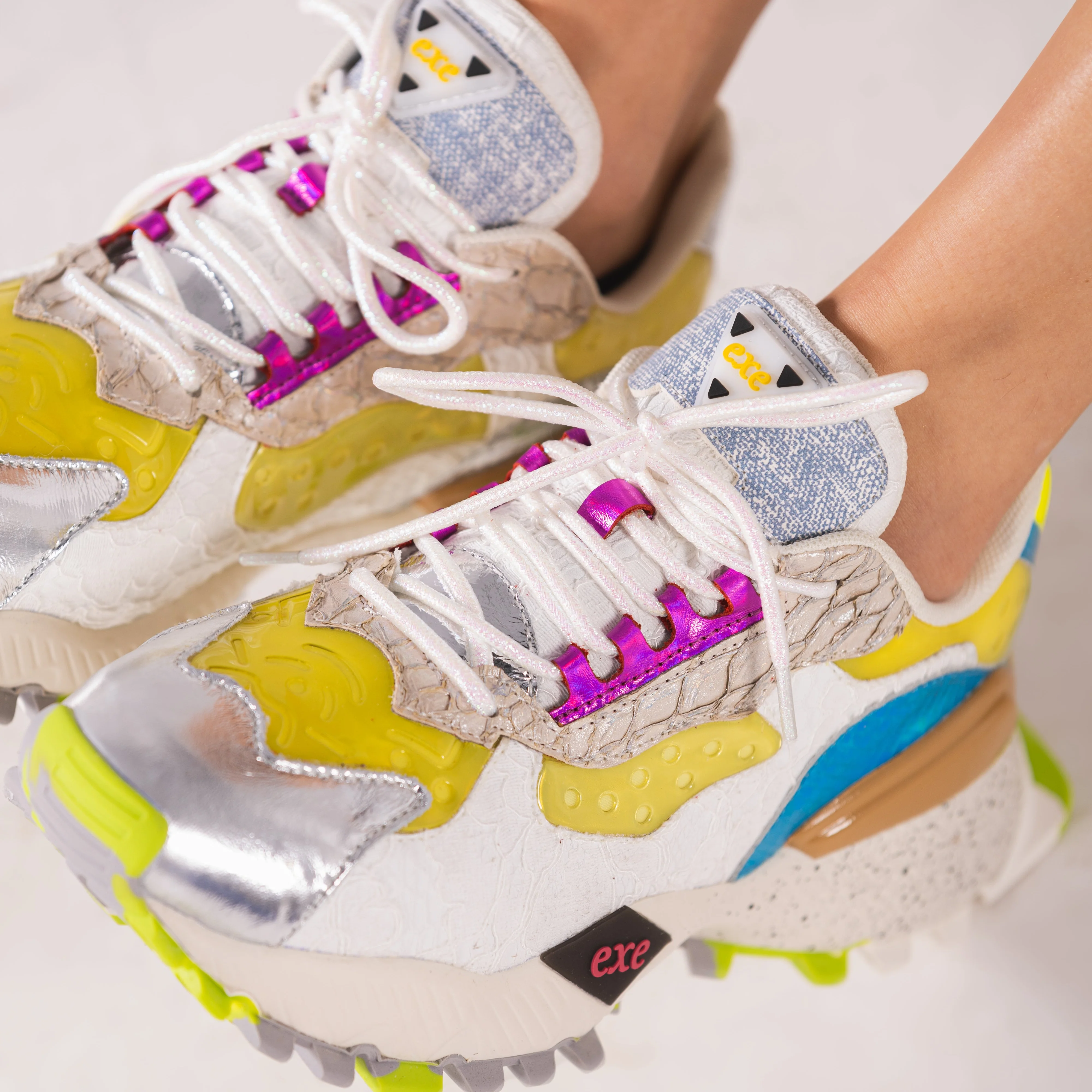 SAPATILHA EXE 134-161 SILVER/YELLOW - Image 3