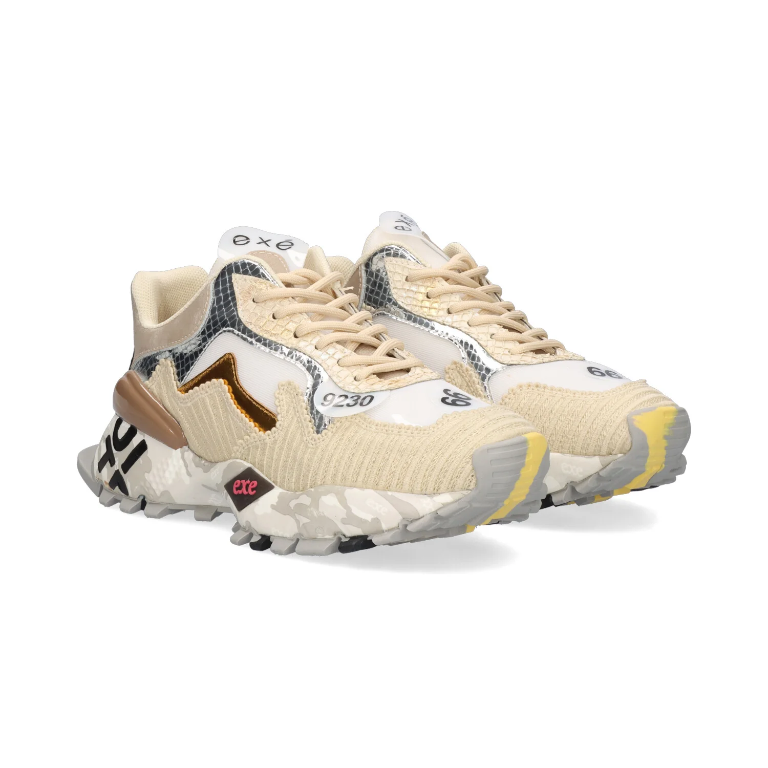 SAPATILHA EXE 134-28 BEIGE/SILVER - Image 2