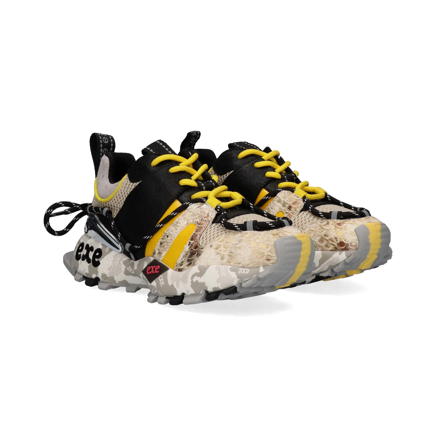 SAPATILHA EXE 134-65 YELLOW/BLACK PONY - Image 2
