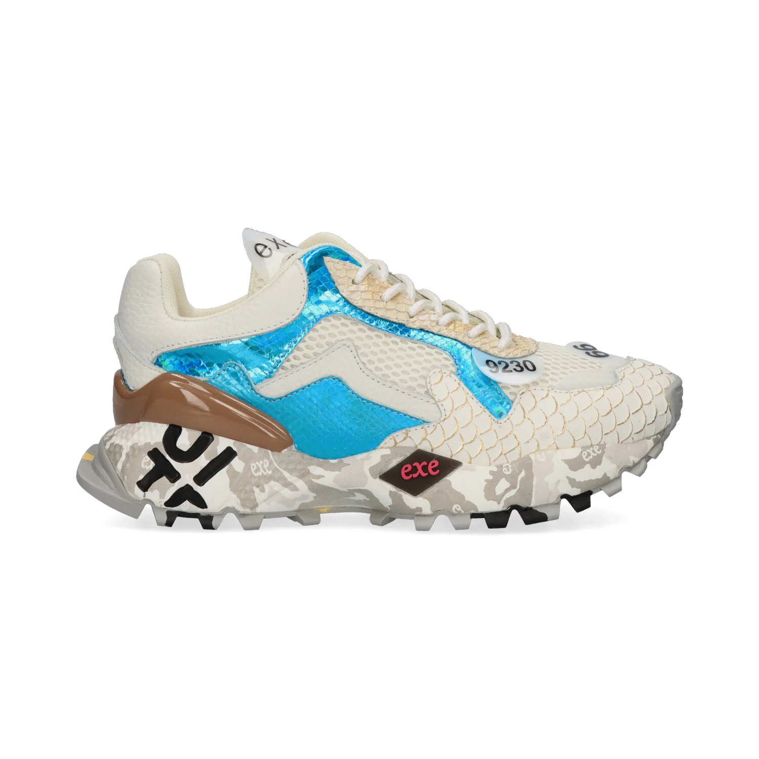 SAPATILHA EXE 134-28 GOLD/AQUA