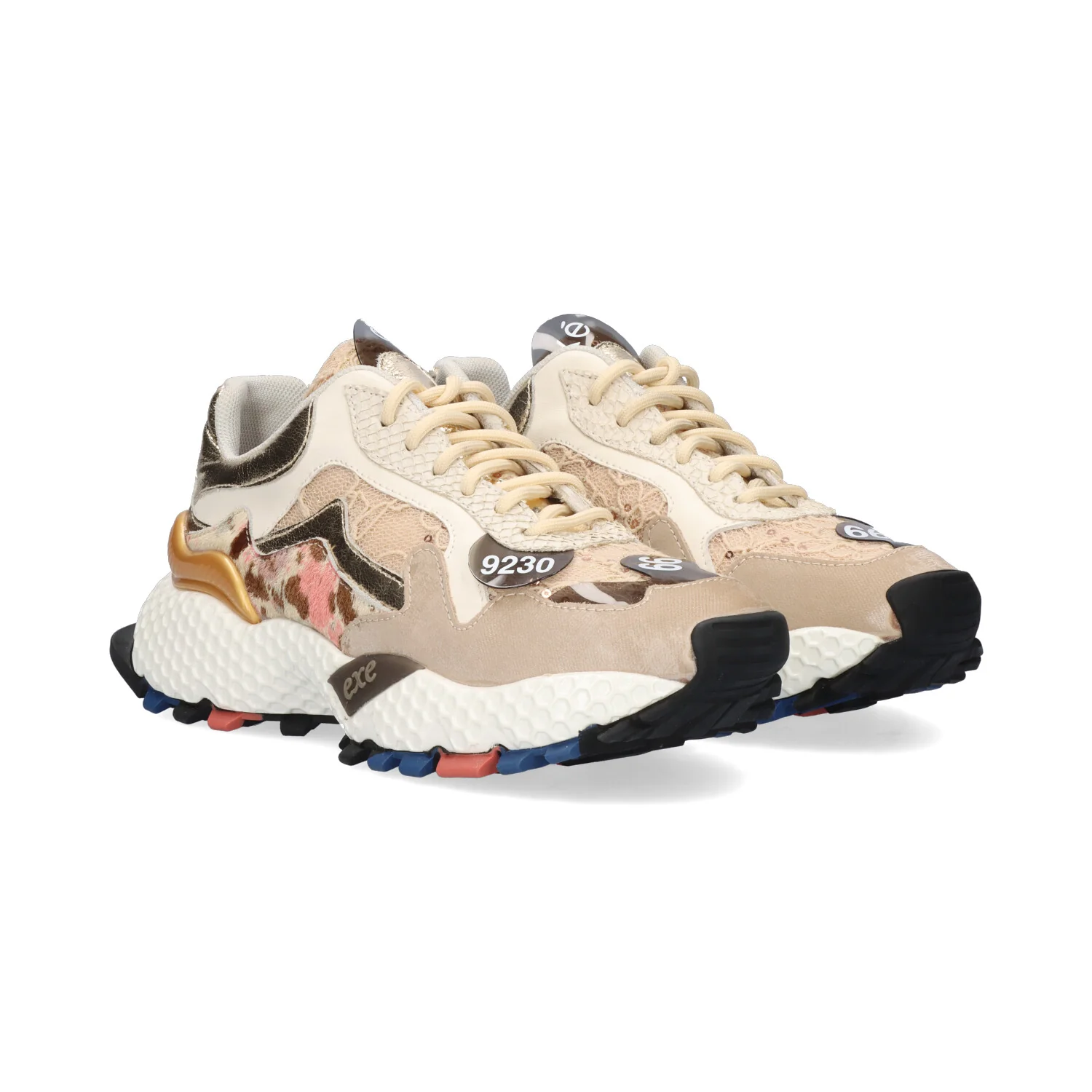 SAPATILHAS EXE 3020-2 BEIGE/GOLD - Image 2