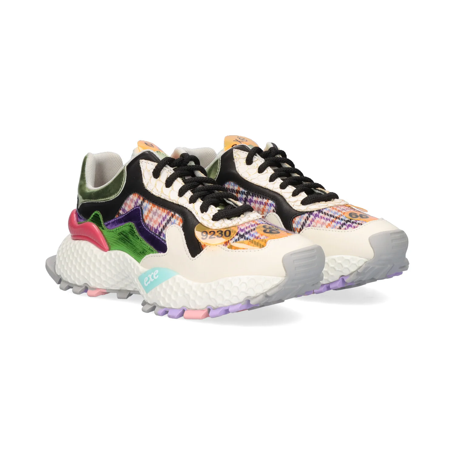 SAPATILHA EXE 3020-2 BEIGE/PURPLE - Image 2