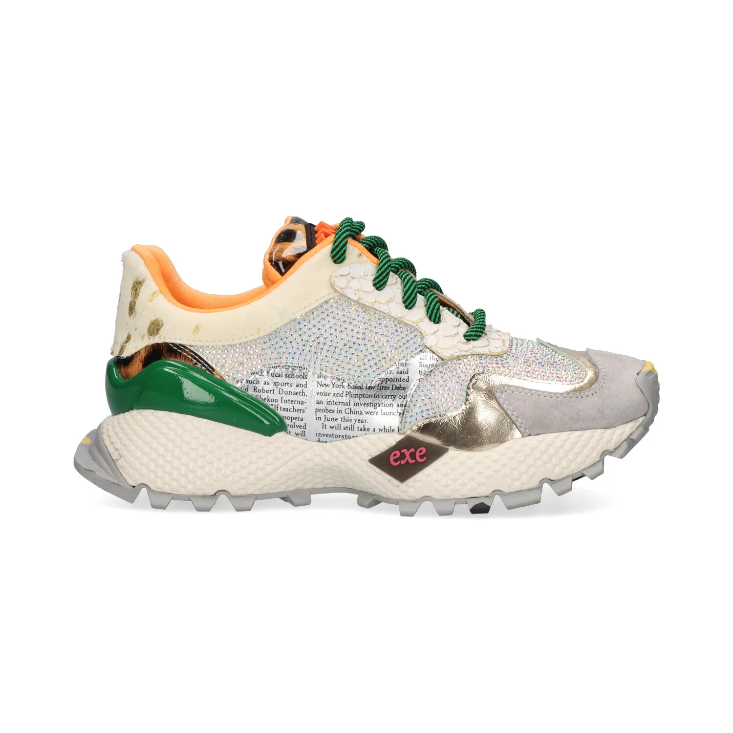 SAPATILHA EXE 8830-1 GREY/GOLD