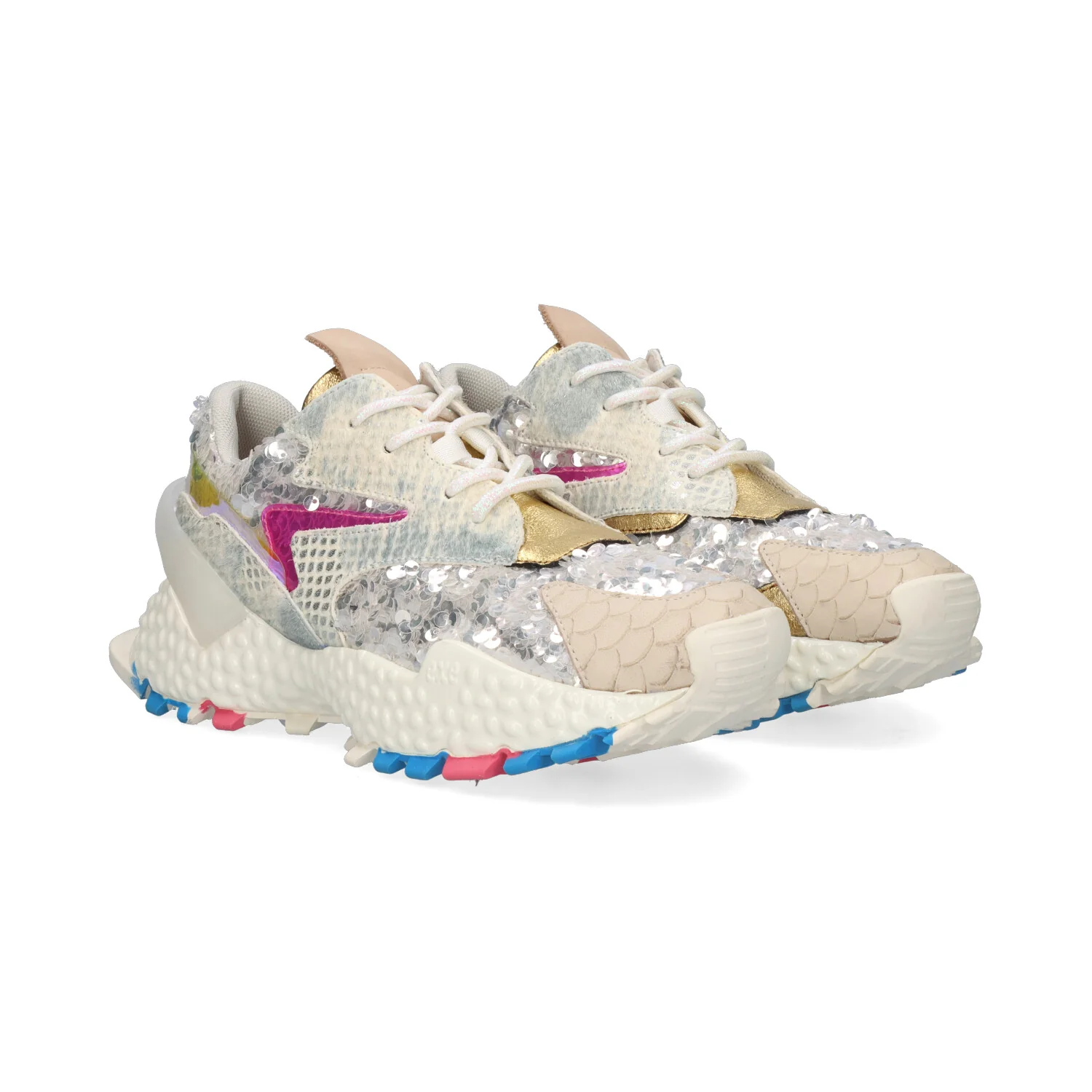SAPATILHAS EXE 999-14 BEIGE/SILVER - Image 2