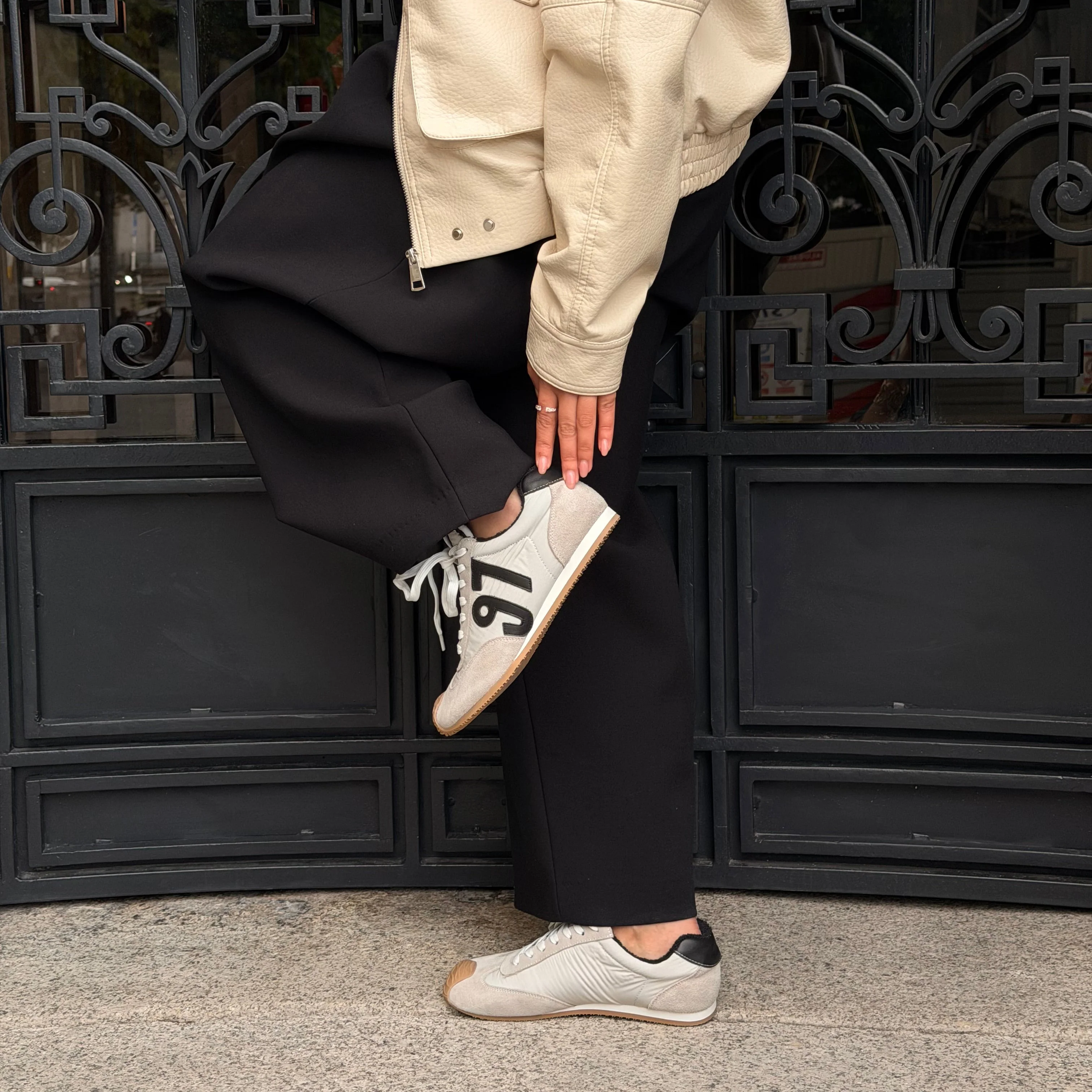 SAPATILHAS ABF-97 CELINE V211-03 BEIGE/BLACK
