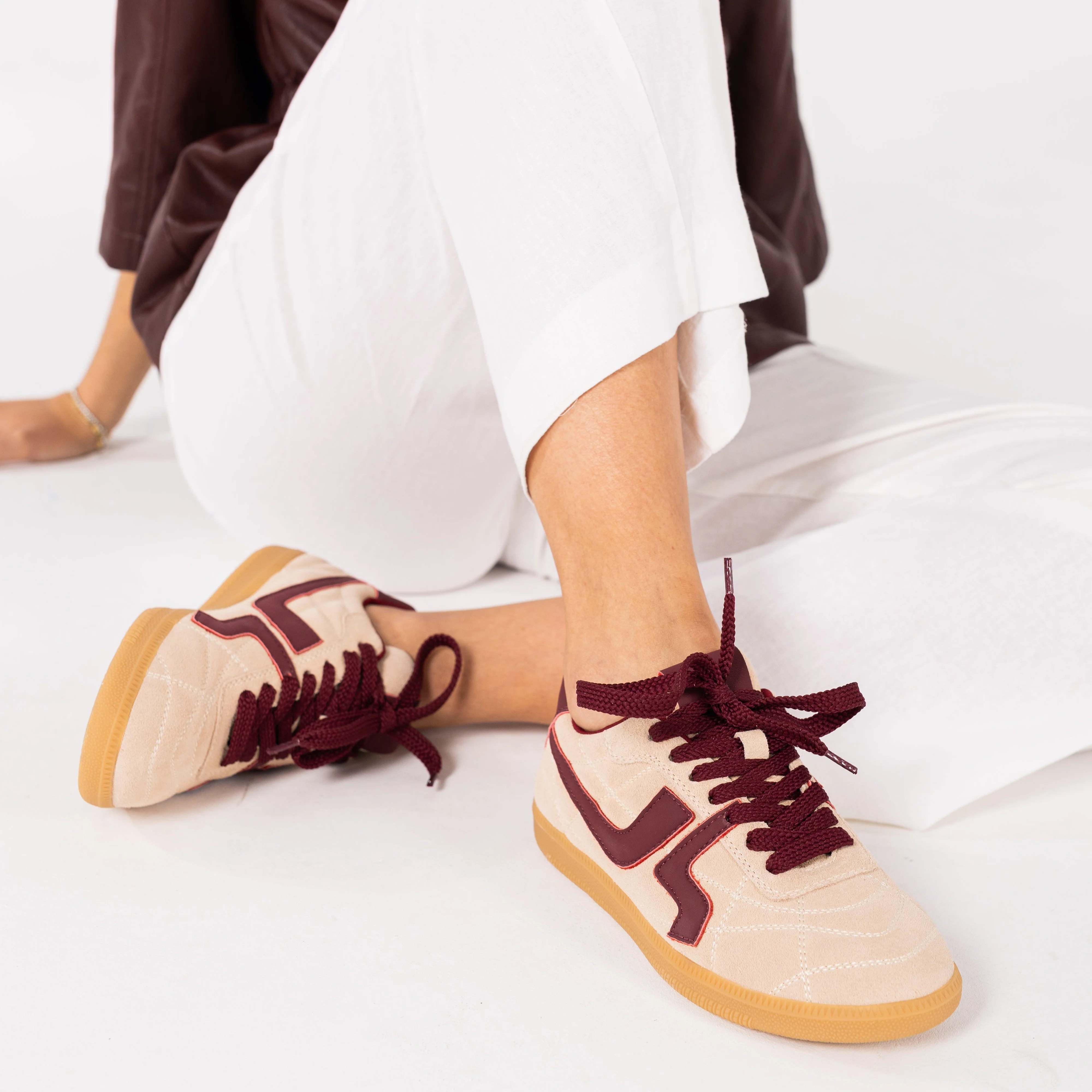 SAPATILHAS ABF-97 SASHA BEIGE/BORDEAUX - Image 2